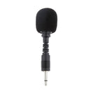 Black Travel Mini Flexible Hold 3.5MM Stereo Microphone for Laptop/Notebook