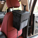 Car Trash Can with Lid Multi-Function Outdoor Trash Can Hanging Storage Bag L4F3