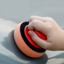 6Pcs Car Wash Wax Sponge Polish Pad Polishing Cleaning Applicator Pad Handle Hn