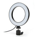 Dimming LED Selfie Ring Light Live Video Studio Phone Fill Lamp (16cm) A