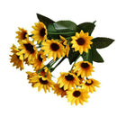 2* Small Sunflower Artificial Flower Sunflower Flower Bouquet Touch Plant M6P4