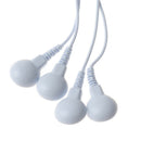 1 PC 4-Way Electrode Pads TENS Unit Lead Wires Cables Connection Massage To JR