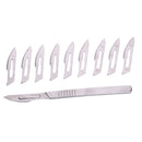 10Pcs High precision 23# Carbon Steel Blades PCB Circuit Board +1Pcs 4 #Handle