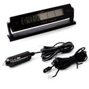 Auto Car Voltage Digital LCD Temperature Thermometer Alarm Clock New GD