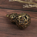 Retro Brass Hollow Gourd Chinese Traditional DIY Key Chain Lucky Pendant3 Gw