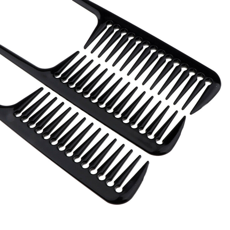 3Pcs Barber Plastic Hair Teasing Comb Lifting Back Combing Brush Rat Tail