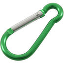 Aluminum Carabiner Camp Snap Hook Keychain Hiking - Green