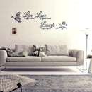 Live Laugh Love Family Home Quote Wall Stickers Art Room Removable Decals DIY N7