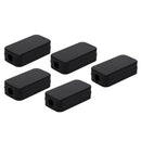 Small plastic housing power terminal box screw-free self-locking shell black ^