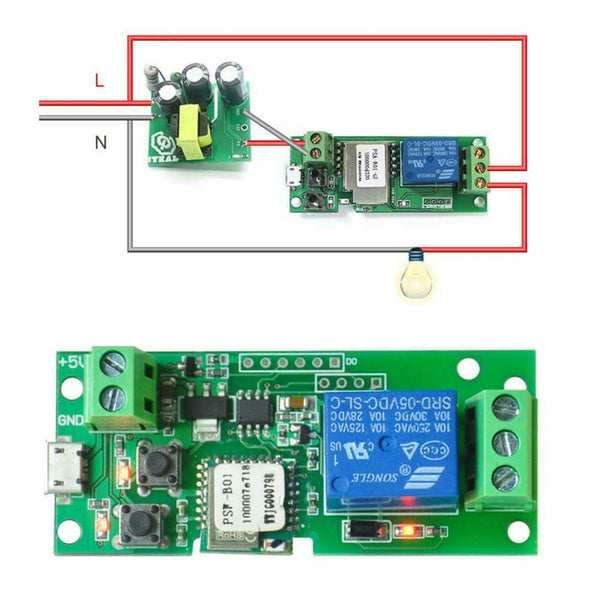 DC5V Sonoff Wireless WiFi Inching/Self-Locking Smart Switch Relay Module