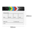 Acrylic Colorful Director Video Scene Clapperboard Clapper Board Cut Prop