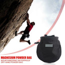 Climbing Chalk Bag Non-slip Adjustable Magnesium Powder Storage Pouch Black