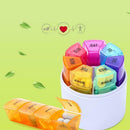 7 Days 28 Grids Colorful Kit Pill Storage Box Medicine Box Tablet Organizer