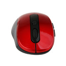 Wireless Mouse 1600DPI Adjustable with Mini USB Receiver for Loptop Red