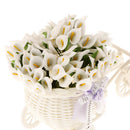Pack 144 Real Touch Artificial Flower Calla Lily Wedding Home Decor White