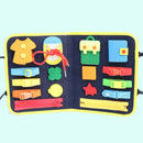 Toddlers Busy Board Learning to Dress Travel Educational Toys Birthday Gifts