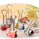20 Pcs/Box Lovable Small Fresh Color Long Tail Clip Printed Long Tail Clip