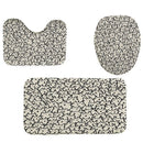 4Pcs Home Bathroom Decor Set Cat Pattern Toilet Seat Cover Bath Mat Set+Wat