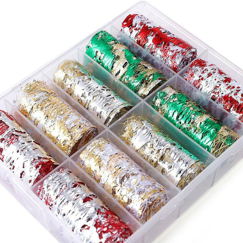 Nail Foils Lace Fragments Glitter Series Nail Art Stickers Transfer Decals Decor