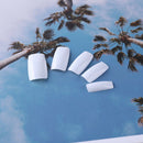 500pcs French Tips False Nail Half Cover Acrylic Gel Nail Art Tool (White) A