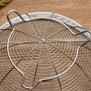 1X(Stainless Steel Fruit Basket Kitchen Vegetable Drain Washing Basket Wate