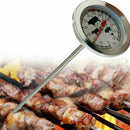 Stainless Steel Food Thermometer Gauge BBQ Meat Kitchen Probe. Temperature L1B0