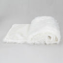 Elegant Long Hair Faux Fur Wedding Shawl Stoles Wraps Cape for Women Beige A