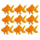 10pcs Orange Plastic Fish Tank Ornament .Artificial Swing Tail Goldfish K0N M0A9