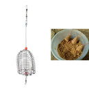Cage Fishing Trap Basket Feeder Holder Stainless Steel Wire Fishing Lure B.AU