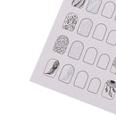 12pcs/set Drawing Nail Art Practice Learning Template Painting Guide Paper SEAU