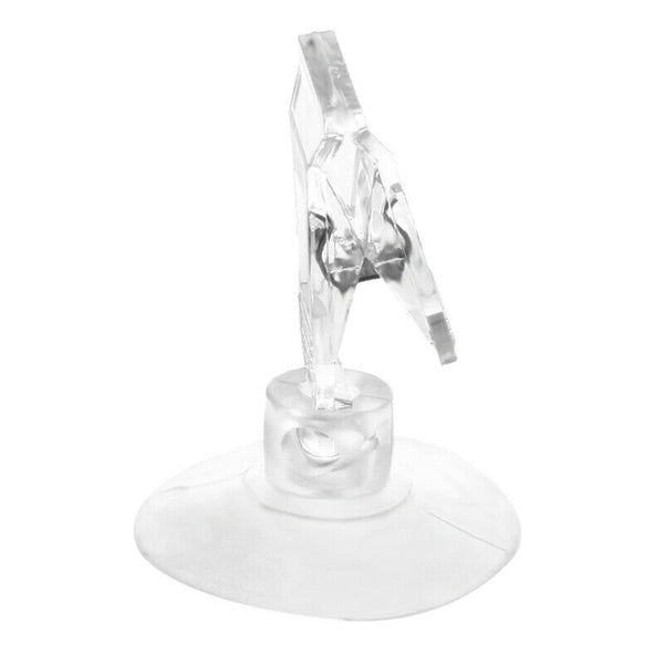 5X(2 PCS 47mm Clear Plastic Wall Suction Cup Clip Clamp D3P7)