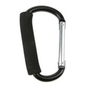 3Pcs Large Aluminum Carabiner D Shape Buckles Pack Keychain Clip Spring