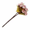 Silk cloth artificial flower 15 heads Mini Rose Home Decor for wedding smal Q8W8