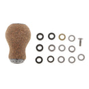 Fishing Reel Handle Wood&Metal Knob Parts for D-Baitcasting Spinning Reel A