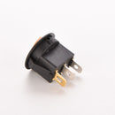 12V 16A ON/OFF LED DOT ROUND ROCKER SPST TOGGLE SWITCH CAR BOAT LIGHT YELLOW B3C