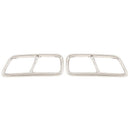 2Pcs Stainless Steel Chrome Exhaust Pipe Trim for Cadillac Xt5 Xt4 2016 201