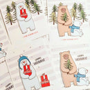 DIY Album Embossing Stamp Stencil Color Bear Cutting Die for Christmas (A)