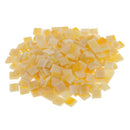 250x Orange Square Glass Mosaic Tiles Pieces for Art Craft 10x10mm Supplies