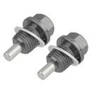 2 Pieces M14X1.5 Anodized  Oil Pan/Transmission Drain Plug Titanium
