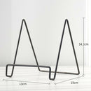 2pcs/set Iron Craft Geometric Easel Plate Display Stand Picture Holder Decor