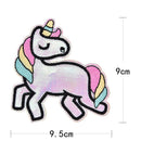 Sequin Unicorn Horse Comics Cartoon Patch Sew Iron on Embroidered Sign Badge LJ