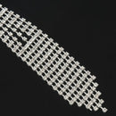 Crystal Tassels Rhinestone Necktie Necklace Wedding Bridal Jewelry Prom