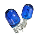 2pcs T20 7443 W21/5W Halogen DRL Turn Signal Stop Brake Tail Light Bulb Blue