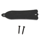 Electric Guitar Truss Rod Cover Bell-shaped with Screws, Black
