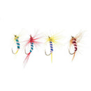 96pcs / set Trout Bait Dry Fly Fishing Hooks Streamer Lure Kit with Case Box