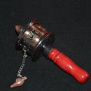 10cm Hand Held Prayer Wheel, Tibetan Buddhsim Prayer Mini for Lucky Pray