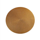 2PCS Round PVC Placemat Anti-Scalding Steak Plate Kitchen Dining Table Mats