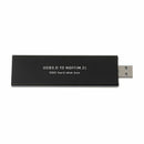 Black USB3.0 to SATA Based 2280 M.2 NGFF SATA SSD Portable Enclosure Storag