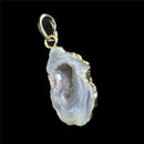 1pc Natural Druzy Rock Crystal Pendant Necklace Quartz Agate Geode Stone Gems
