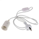 Cable Plug in Pendant Light Fitting with On/Off Switch E27 Lamp Holder -AU